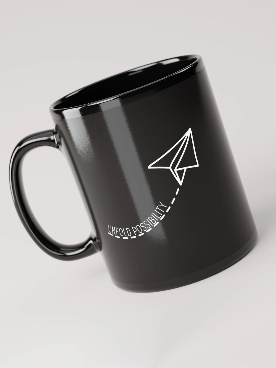 Unfold Possibility Black Glossy Mug product image (3)