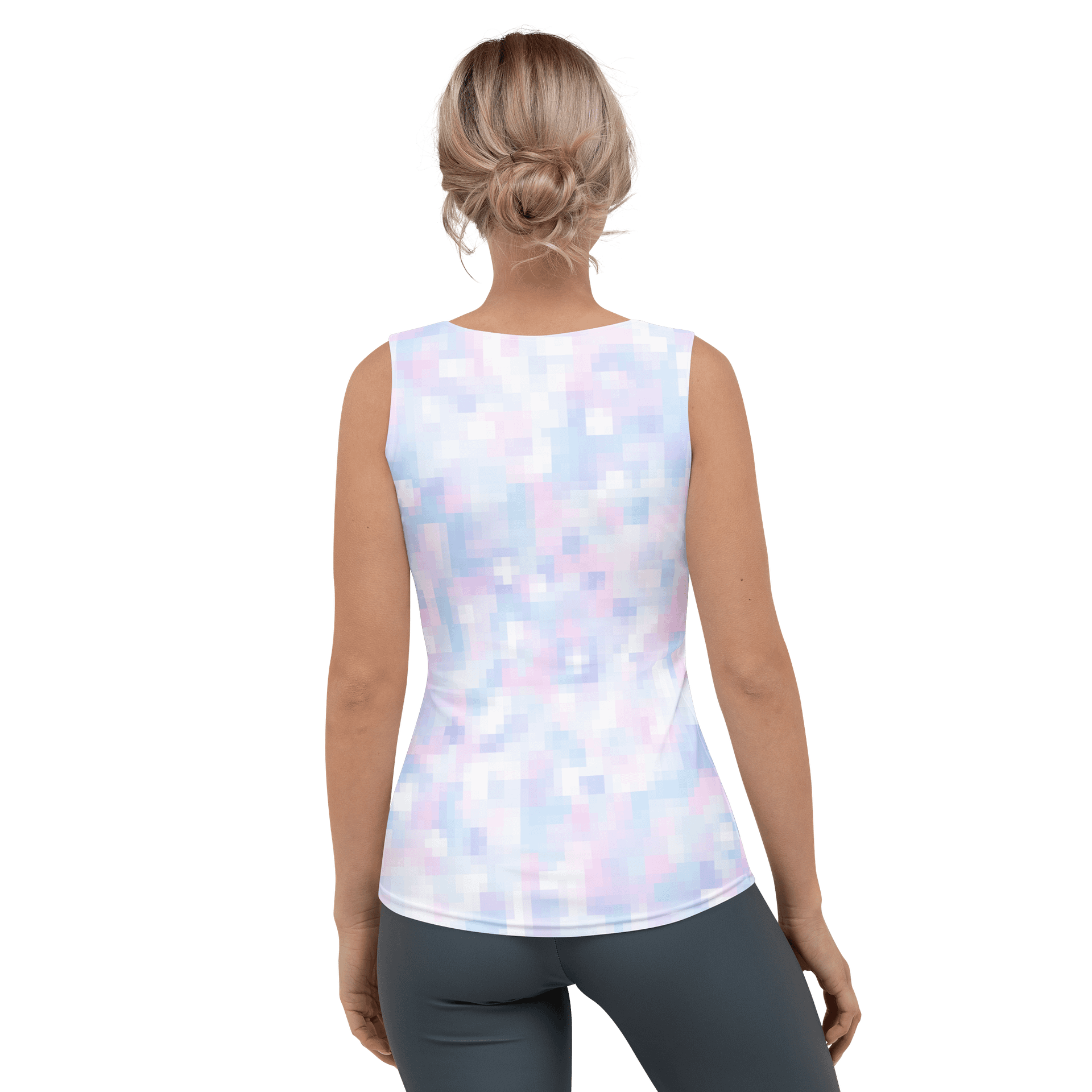 So Much Like Pink Vaporwave Fitted Tank product image (2)