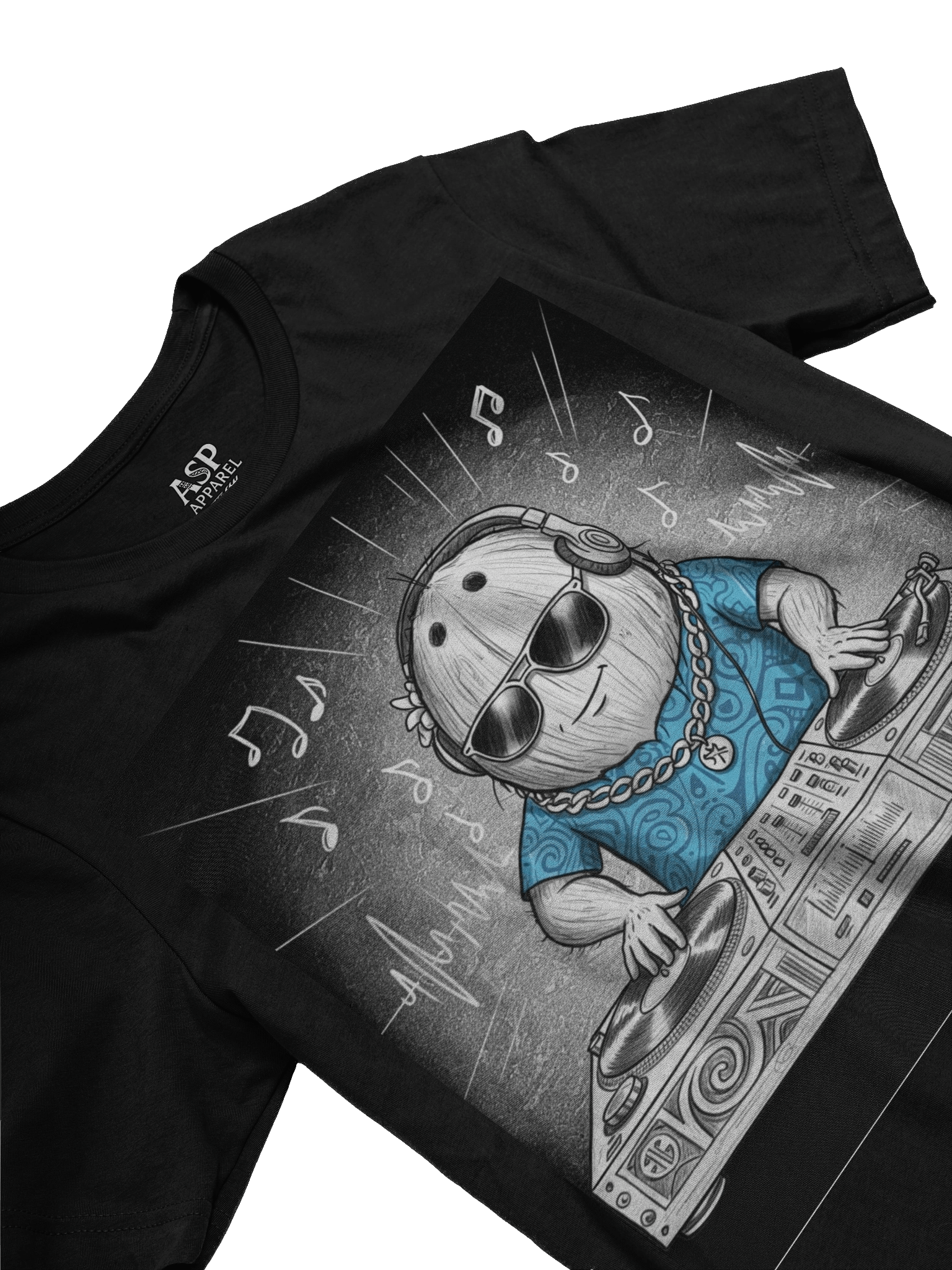 Urban Polynesian Dj Coconut T-shirt Design product image (3)
