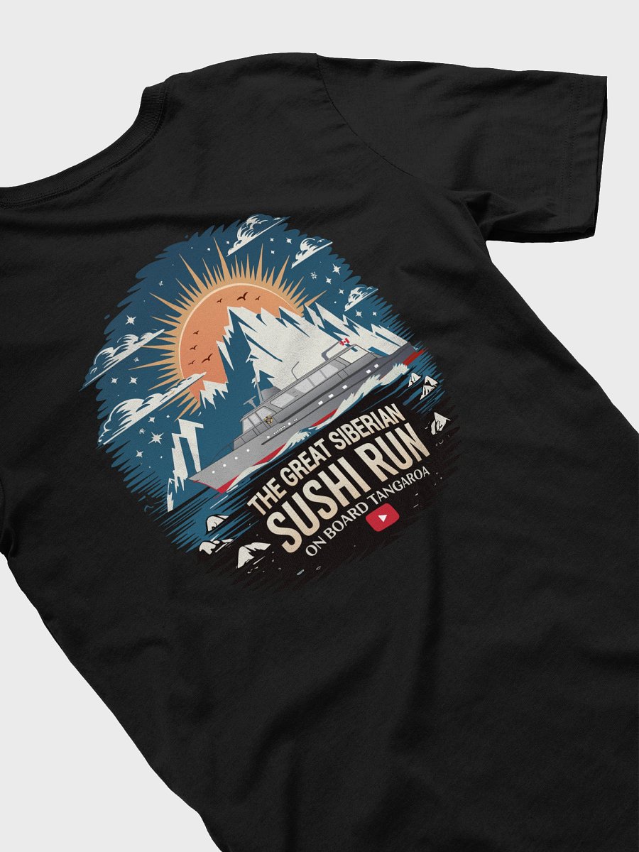The Great Siberian Sushi Run Women’s T-Shirt (Dark Colours and Mountain Logo) product image (35)