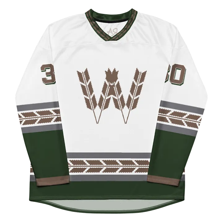 Wisconsin Barley - White Hockey Jersey product image (1)