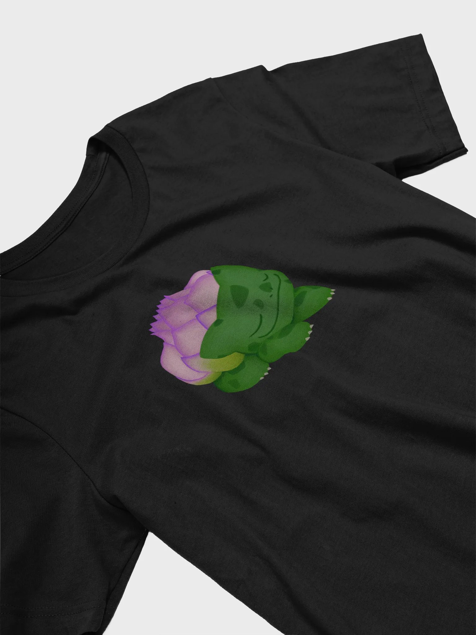 Lotus Frog T-Shirt (Black) product image (5)