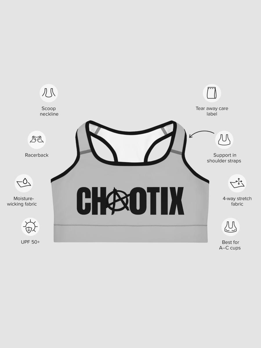 Chaotix Sports Bra - Black product image (3)