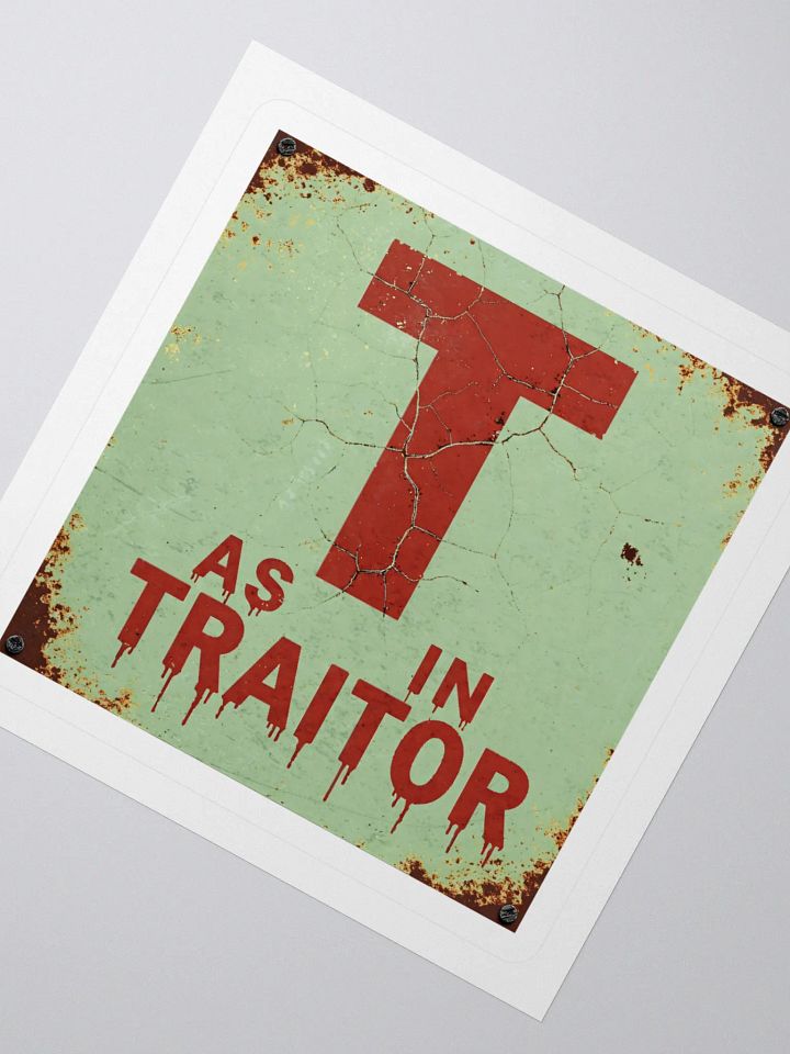 T as in traitor stickers product image (5)