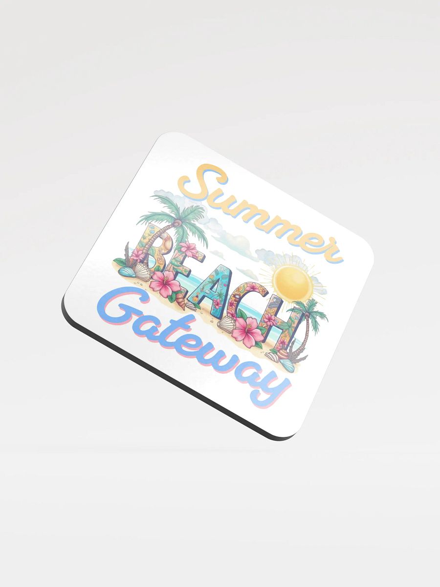 Summer Gateway Beach Tropical Paradise Cork Coaster Set product image (2)