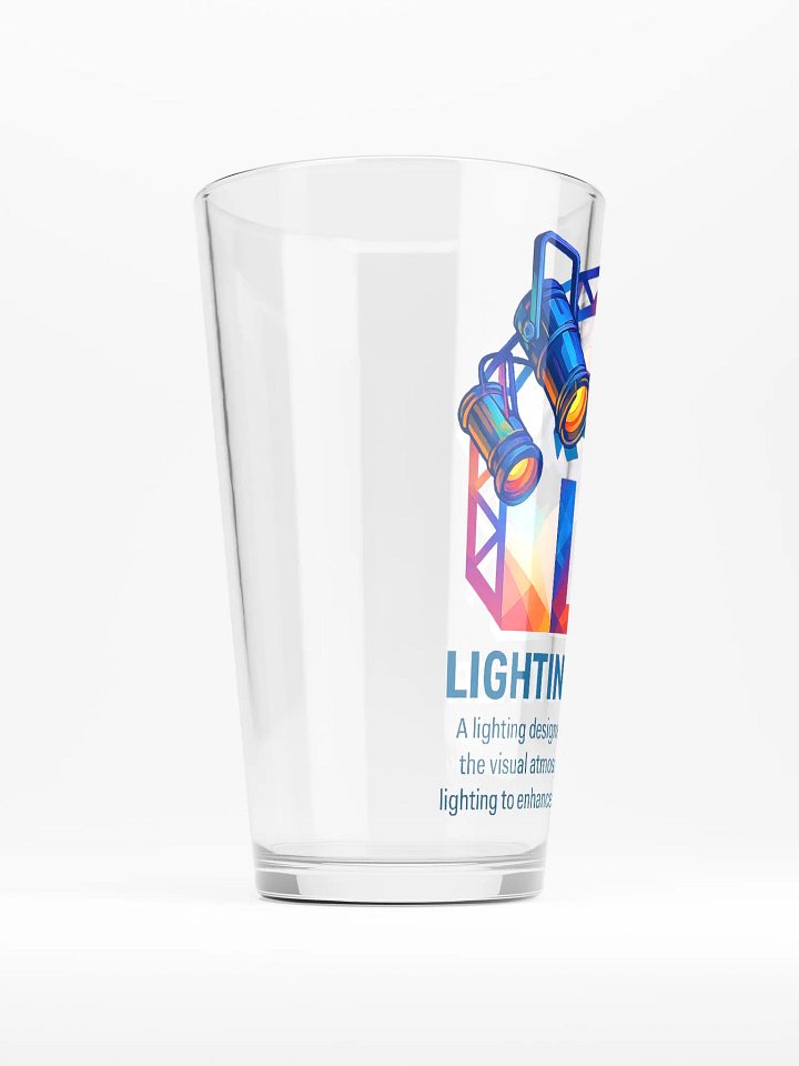 Theatrically Jerry: "LD (Light Designer) Prismatic Series" Premium Theatrically Jerry: "LD (Light Designer) Prismatic Series" Pint Glass product image (2)