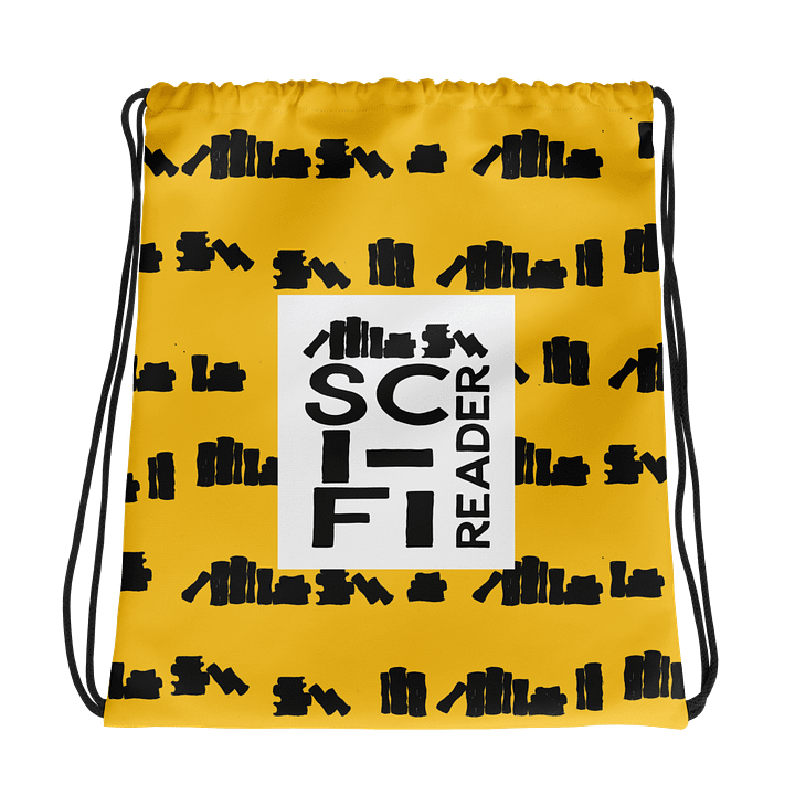 Sci-Fi Reader Drawstring Bag product image (1)