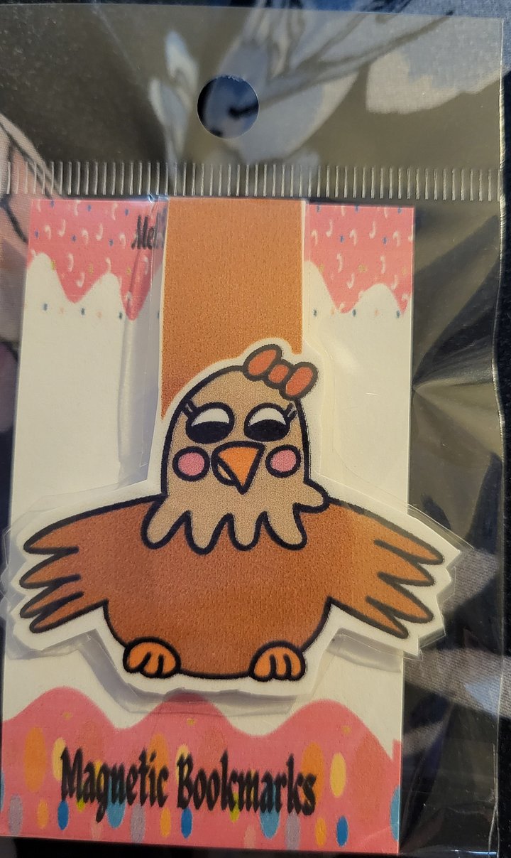 Cute Cartoon Chicken Magnetic Laminated Bookmark for Bird Lovers product image (1)