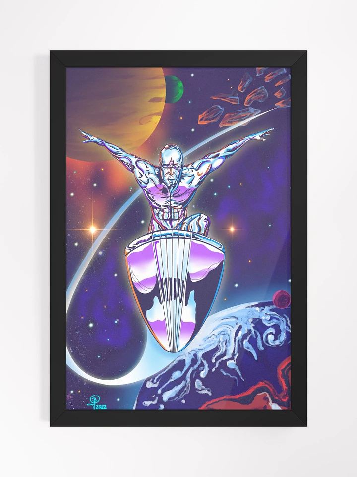 Cosmic Silver Surfer Framed 12x18 Art product image (2)