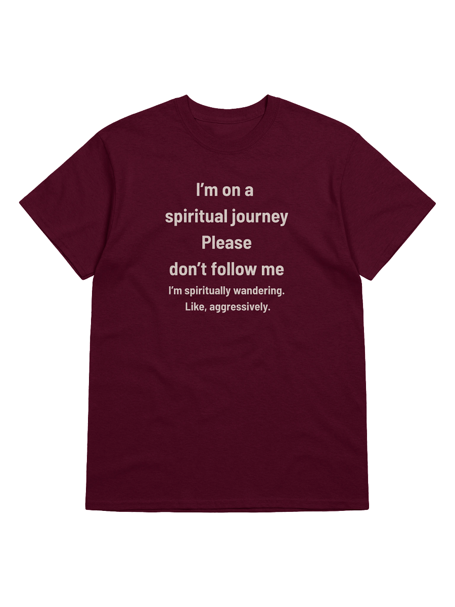 I’m on a Spiritual Journey… Please Don’t Follow Me | Funny Christian Wanderer T-Shirt product image (7)