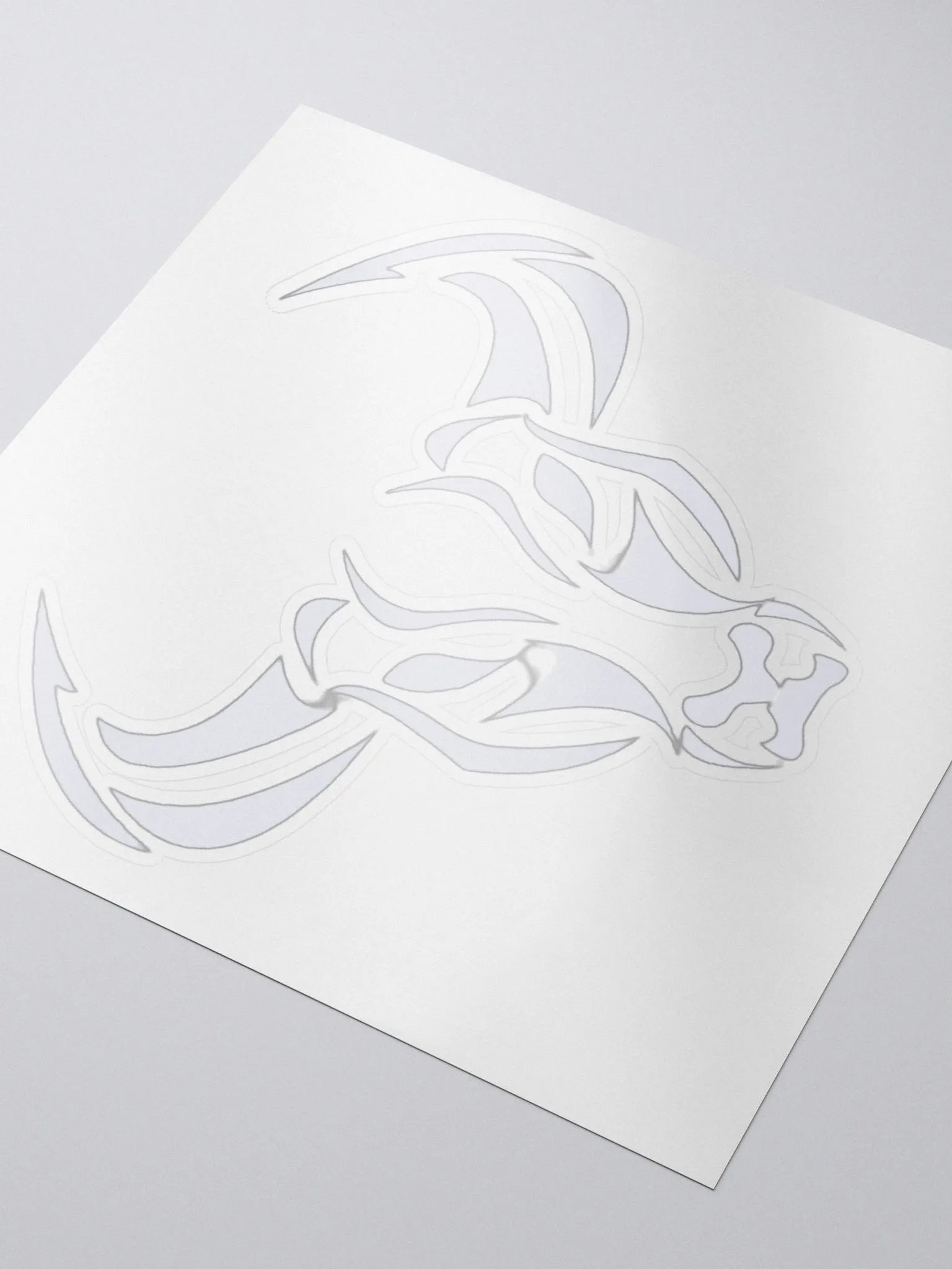 dmiills White Kiss Cut Sticker product image (3)