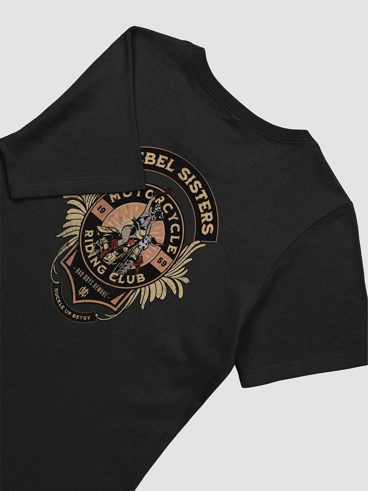 Rebel Sisters- Motorcycle Riding Club front/back Women's tee product image (1)