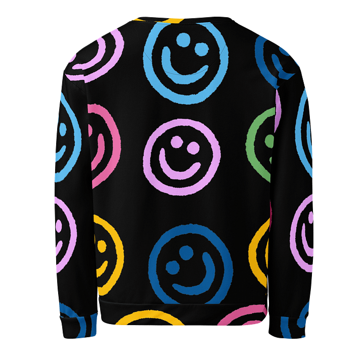 Vibrant Smiley Faces Recycled Sweatshirt product image (2)