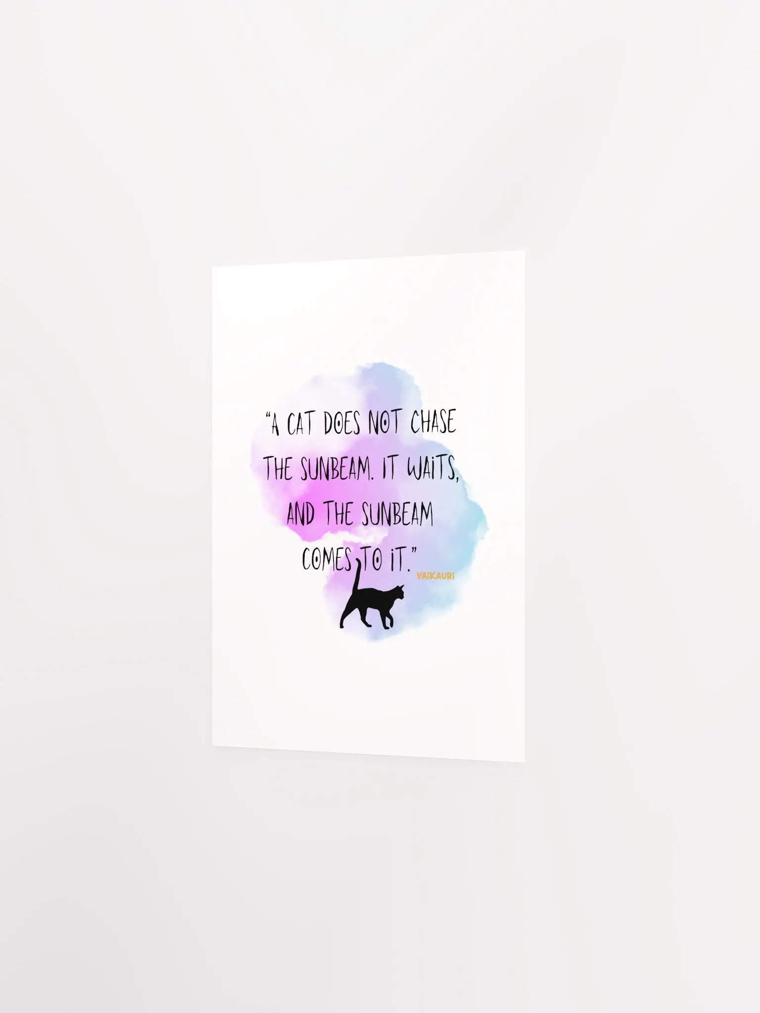 Vaikauri Wisdom Cat Artprint product image (8)