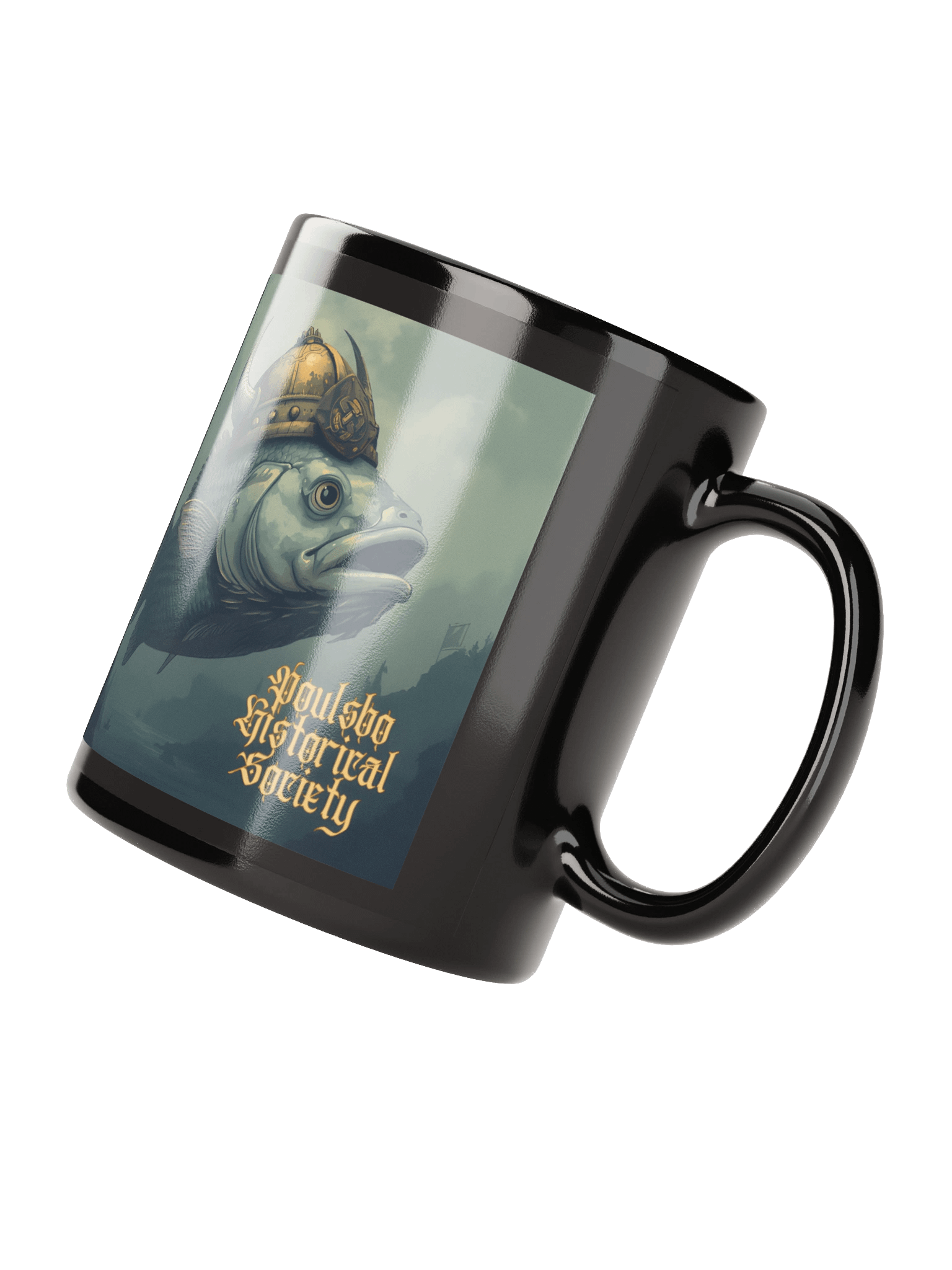 Viking Fish Black Glossy Mug product image (2)