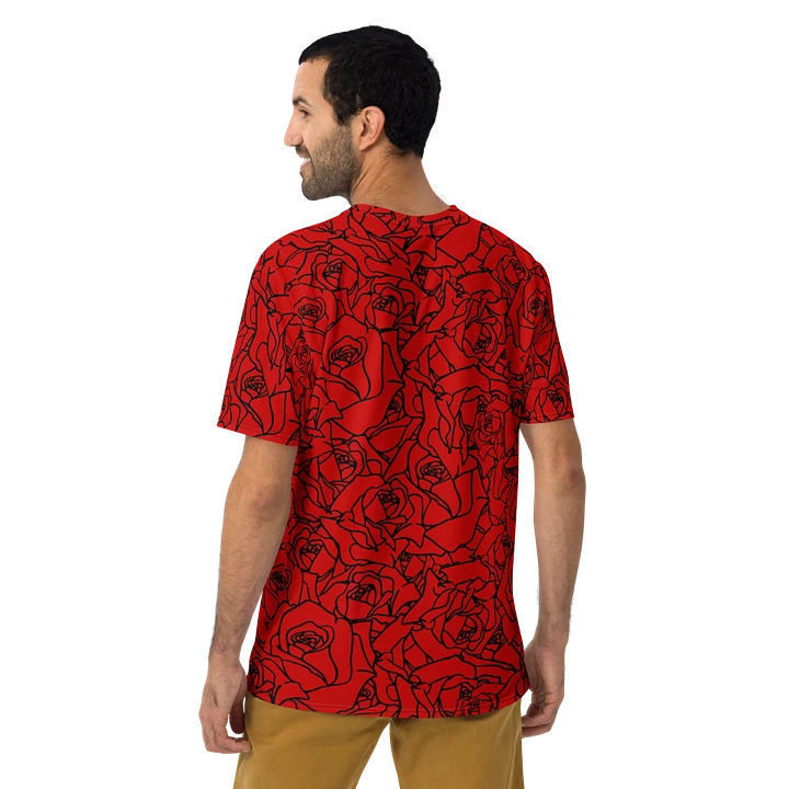 Loads of Roses · red-black crew neck t-shirt product image (2)