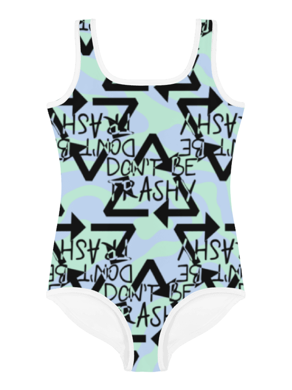 Eco-Friendly Explorer | All-Over Print Kids Swimsuit product image (4)