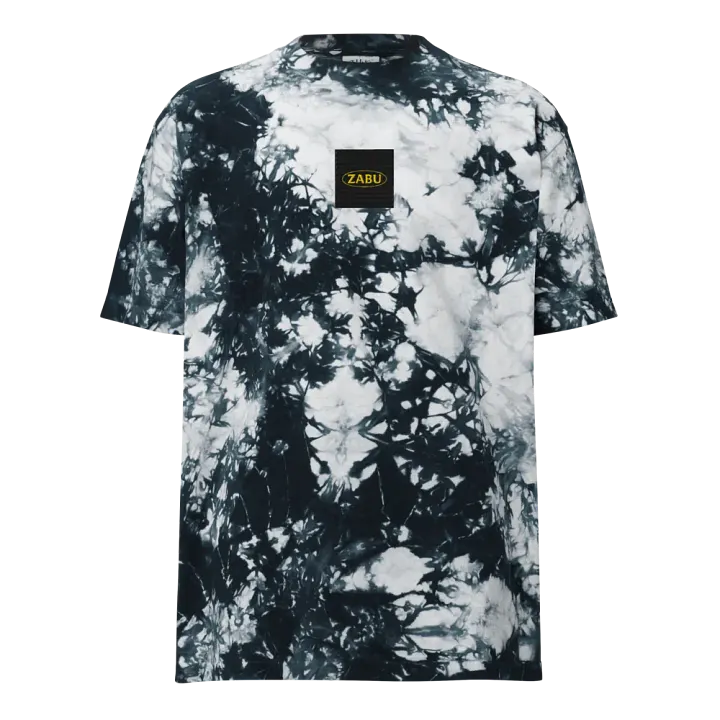 ZABU Yellow Oval Tie-Dye Streetwear T-Shirt product image (5)