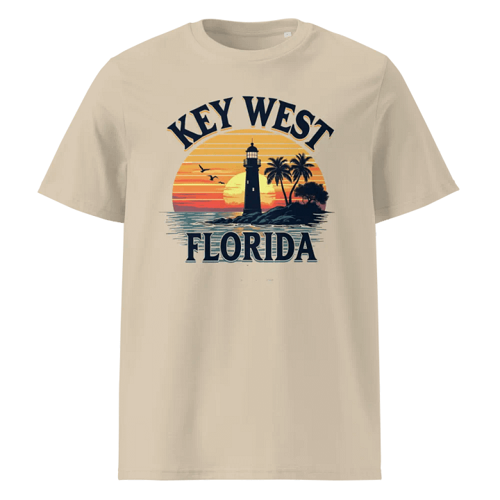 Sunset Lighthouse Organic Tee product image (1)