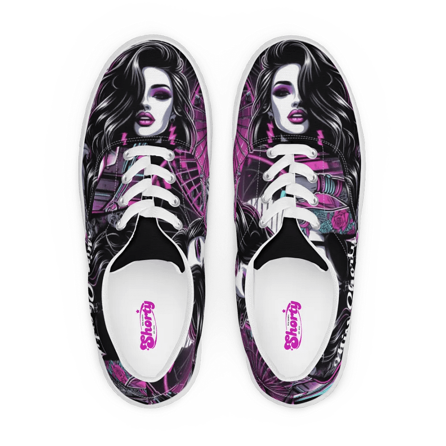 Bold and Mysterious Miss Shorty Canvas Sneakers! product image (1)