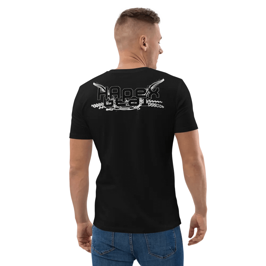 Organic Cotton T-Shirt - Embroidered - Black HApex Gear Black Logo product image (4)