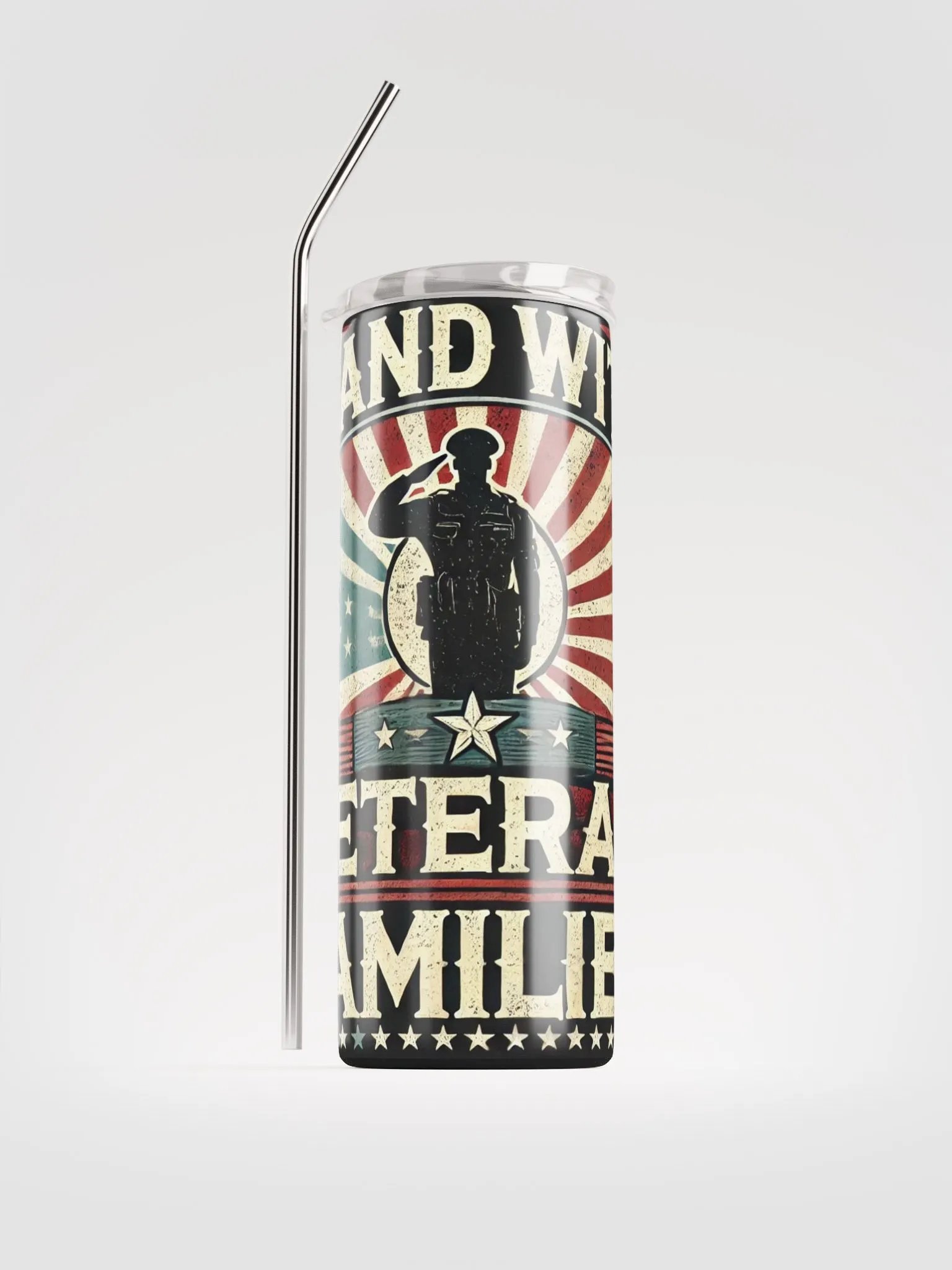 Patriotic Salute Stainless Steel Tumbler product image (1)