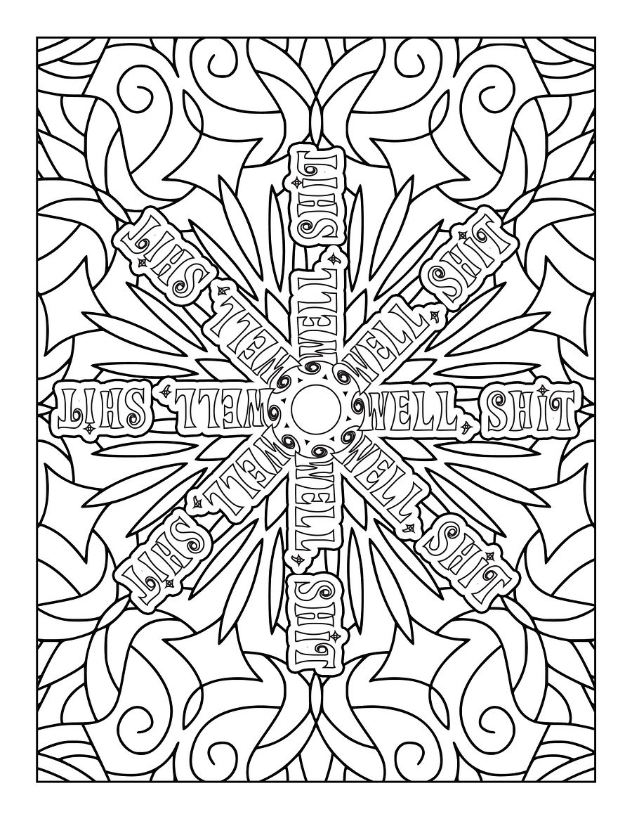 Art & Expletives, Swear Words For The Soul - Swear Word Coloring Book for Adults | Printable | Cuss Words | Sweary Phrases | Curse Words product image (4)