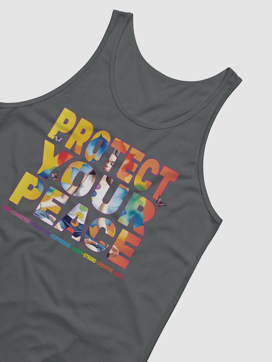 Protect Your Peace 7 Chakra Meditation Yoga Pose Spirituality Tank Top product image (5)