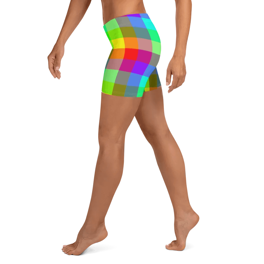 Rainbow Checkers Shorts product image (6)