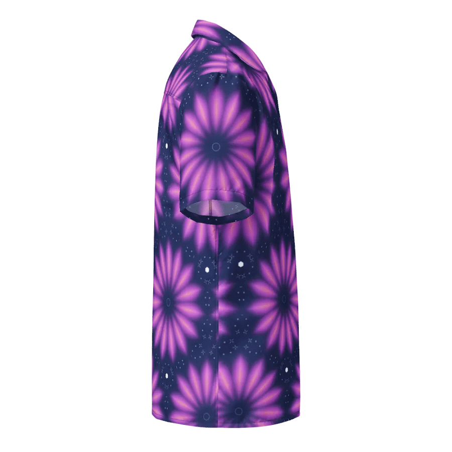 Hawaiian Style Shirt, Button Up, Unisex, Purple Burst product image (5)