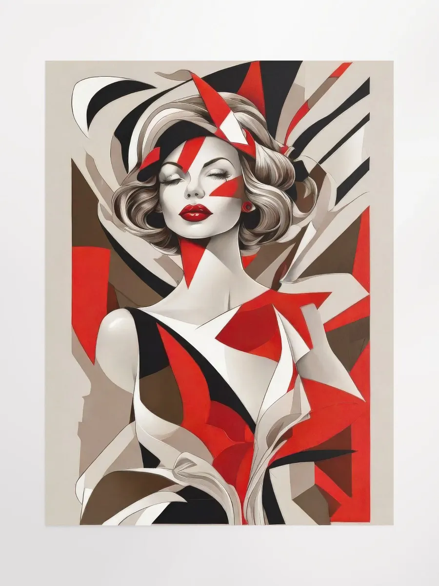 Red Woman - Poster - Medium Size 18x24 Inches product image (1)