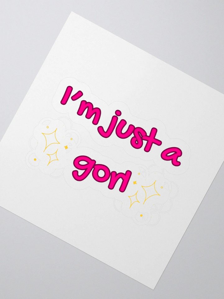 Just a gorl Sticker product image (2)