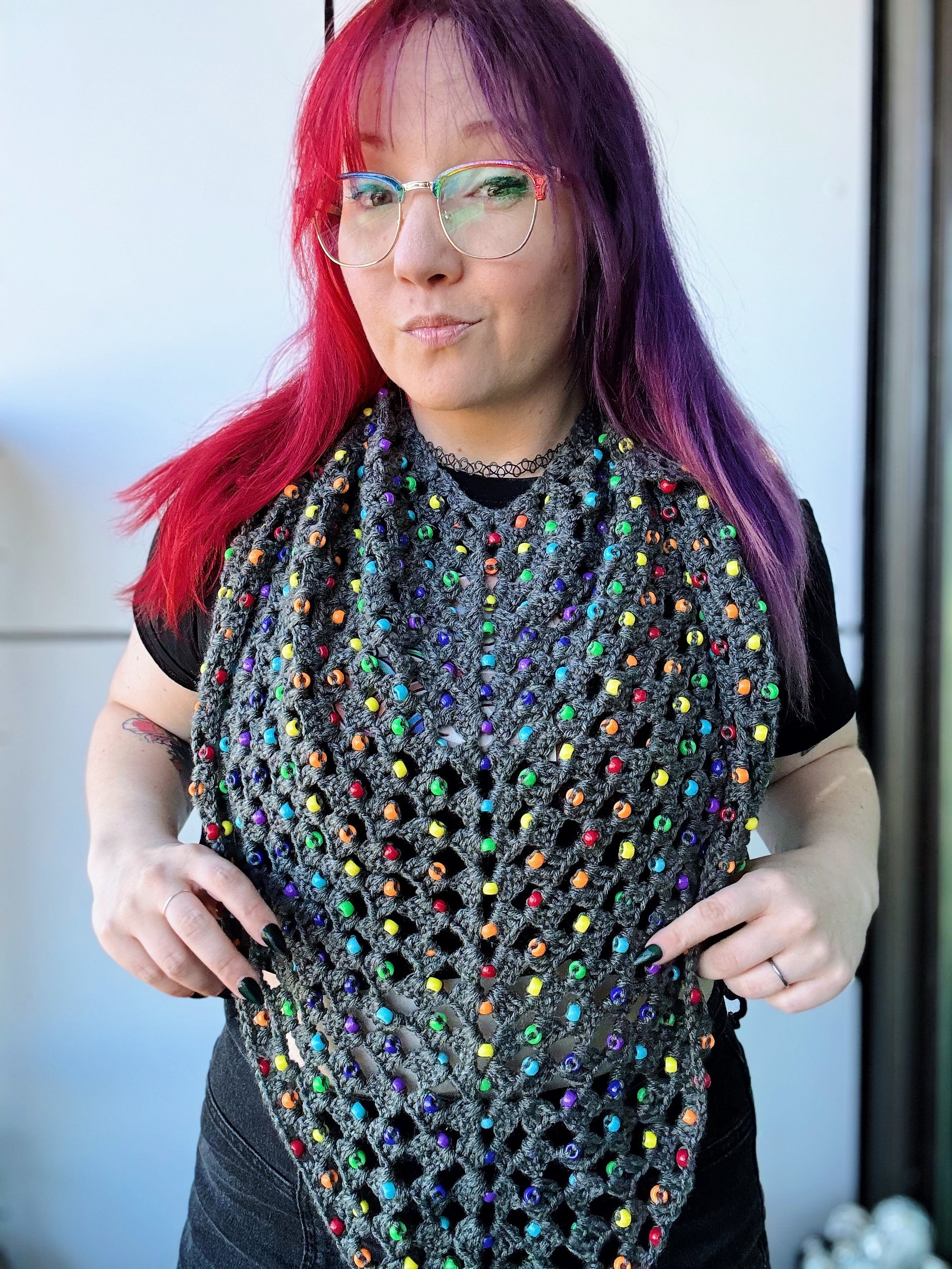 Beaded Triangle Shawl product image (3)