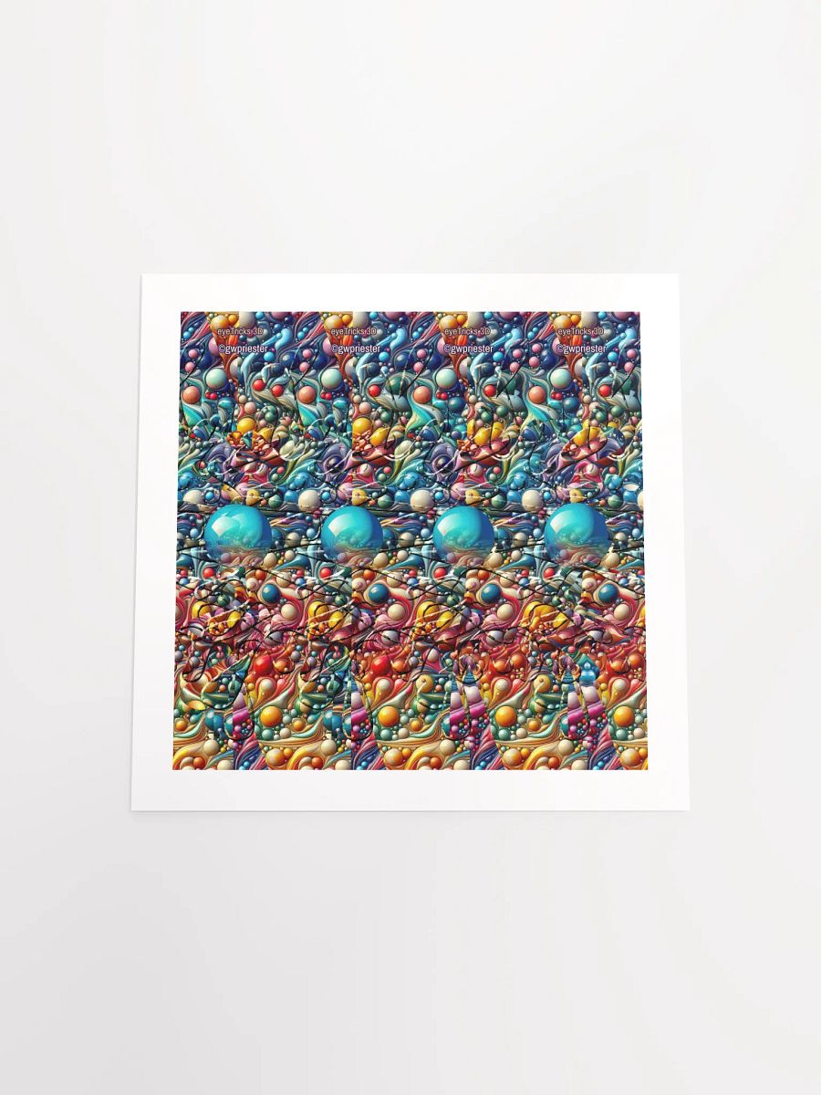 Colorful Splash - 3D Stereogram Poster product image (20)