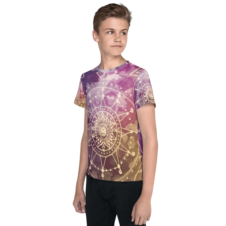 Scared Geometry, Unisex Youth Crew Neck T-Shirt product image (3)