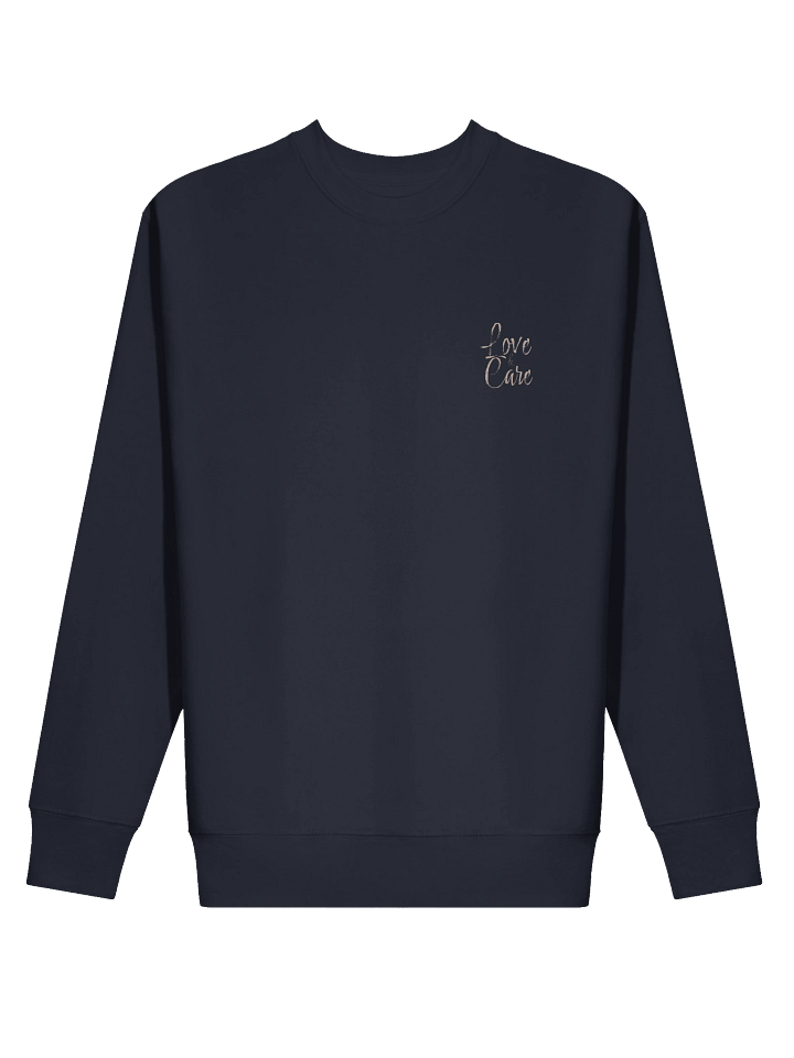 “Love Loudly, Care Deeply” Premium Navy Sweatshirt – Unisex Fit product image (2)
