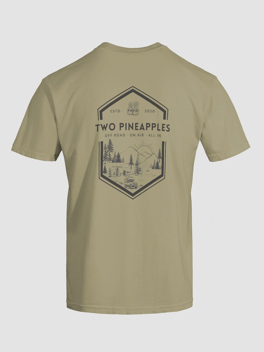 Two Pineapples Roadtrip Badge Relaxed Fit T-Shirt (Back design) product image (6)