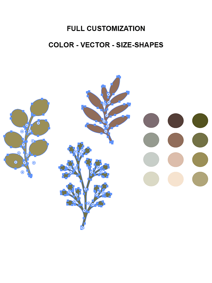 Abstract Floral Art and Boho Clip Art Bundle | Modern Botanical SVG, PNG, AI Elements | Digital Download for Crafts, Logos, invitation cards product image (2)