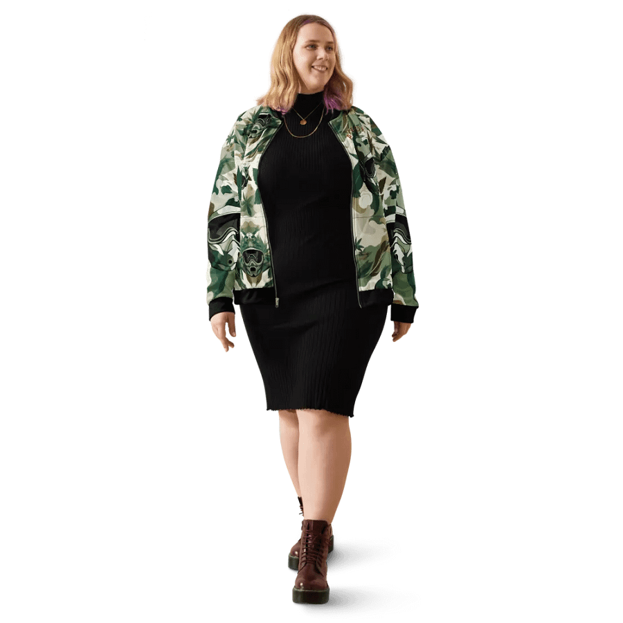 Bomber Jacket by Sublicolor 144 /Air Force Camoflage Green product image (4)
