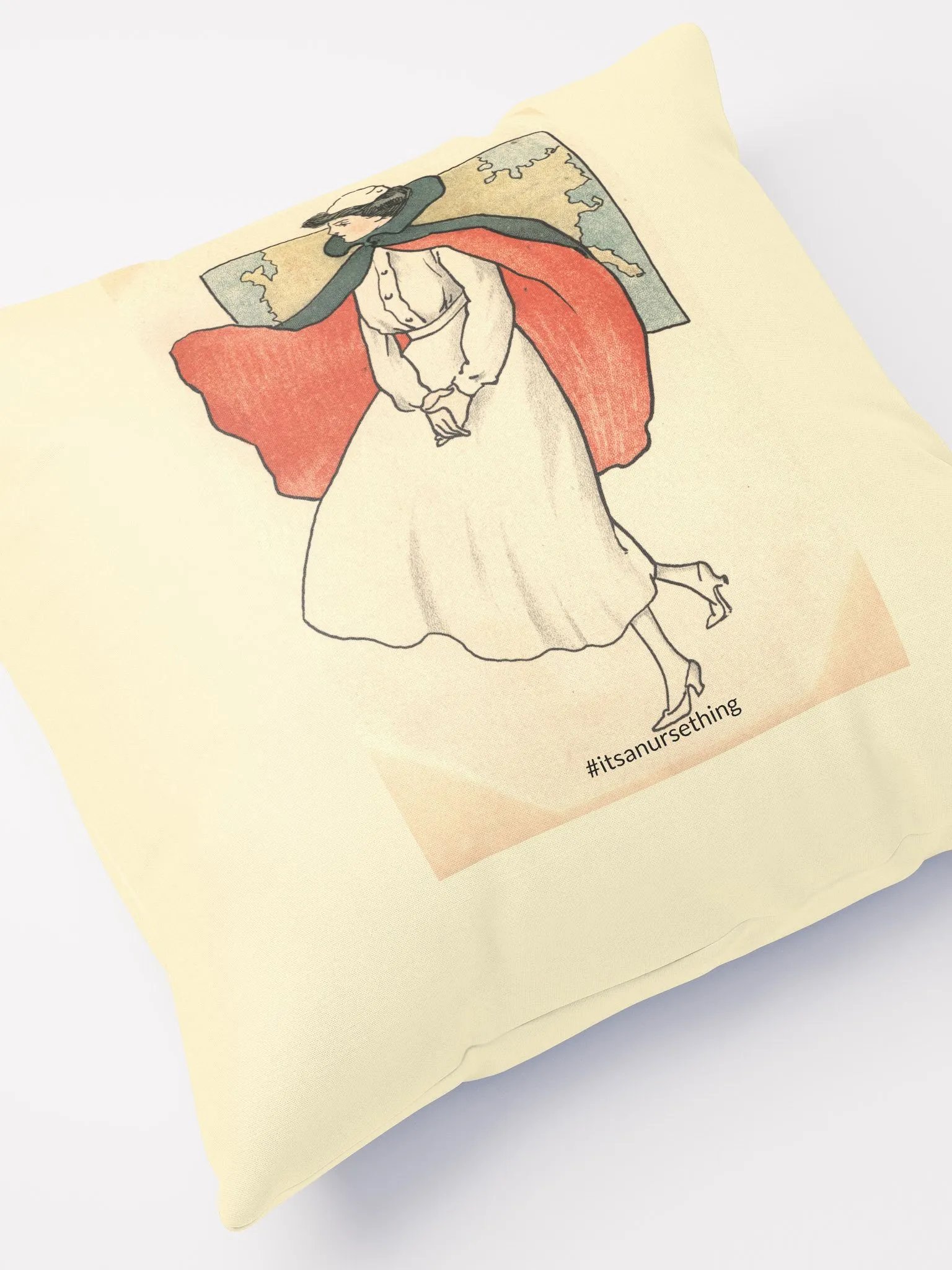 Vintage Nurse Print Pillow product image (4)