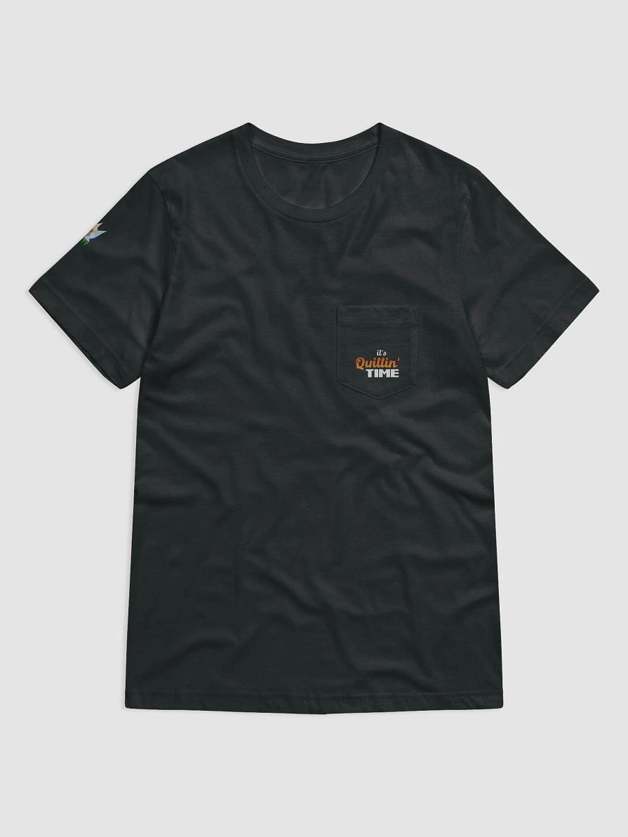 It's Quittin Time Pocket Tee Black product image (2)