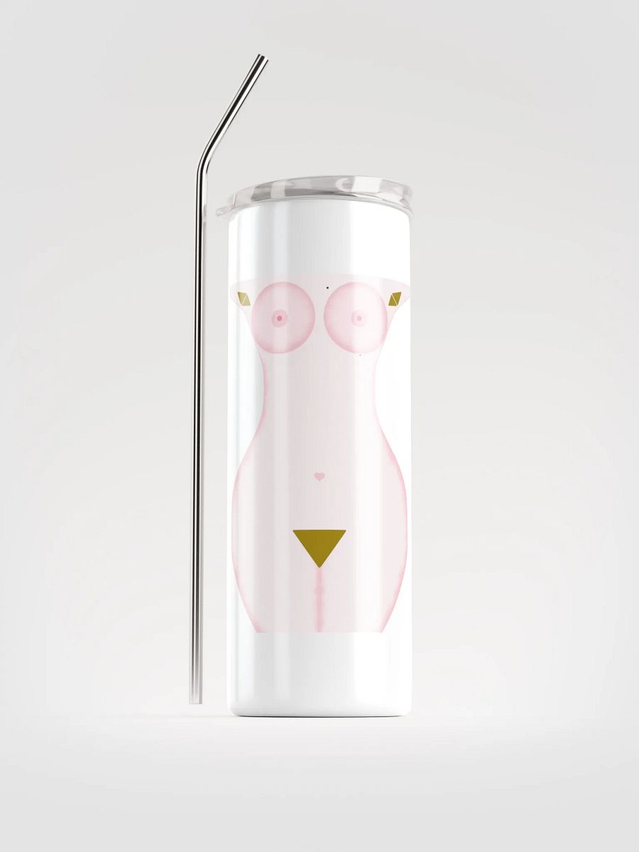 Natural Beauty Eco-Friendly Stainless Steel Tumbler with Reusable Straw product image (1)