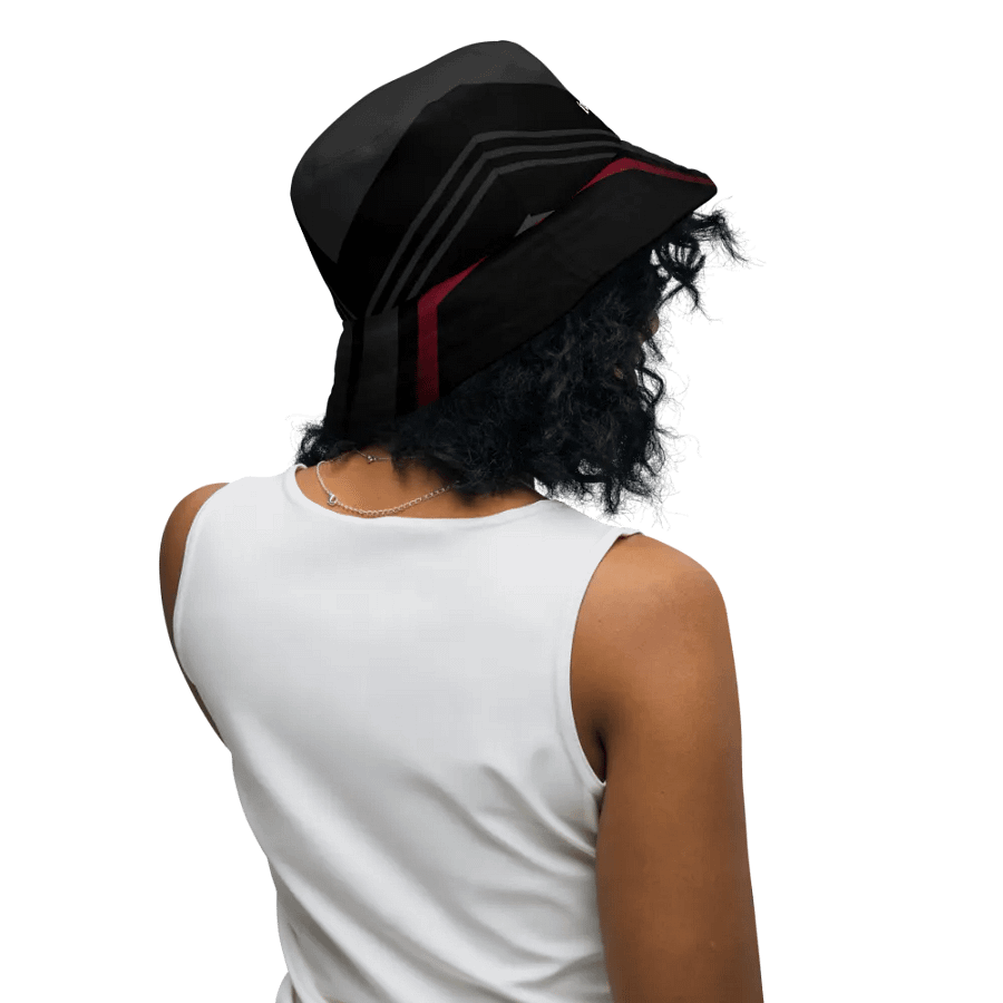 Dynamic Red Abstract - All-Over Bucket Hat product image (8)