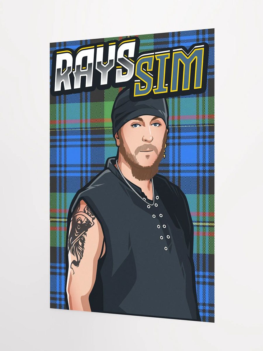 RAYS SIM Stylized Matte Poster 12