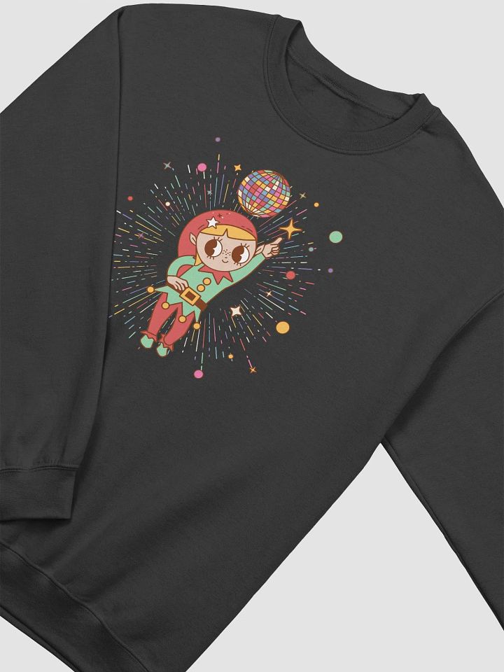 Disco Christmas Elf Sweatshirt 3382 product image (2)