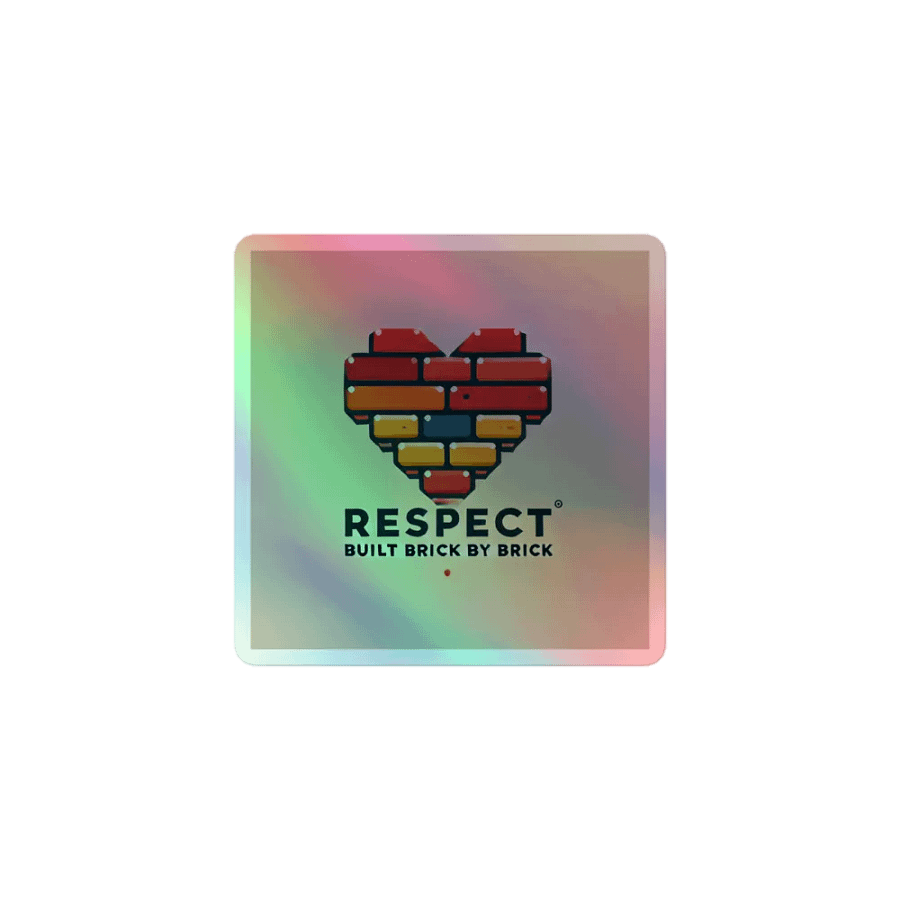 Respect: Brick by Brick Sticker 🌈🧱 product image (1)