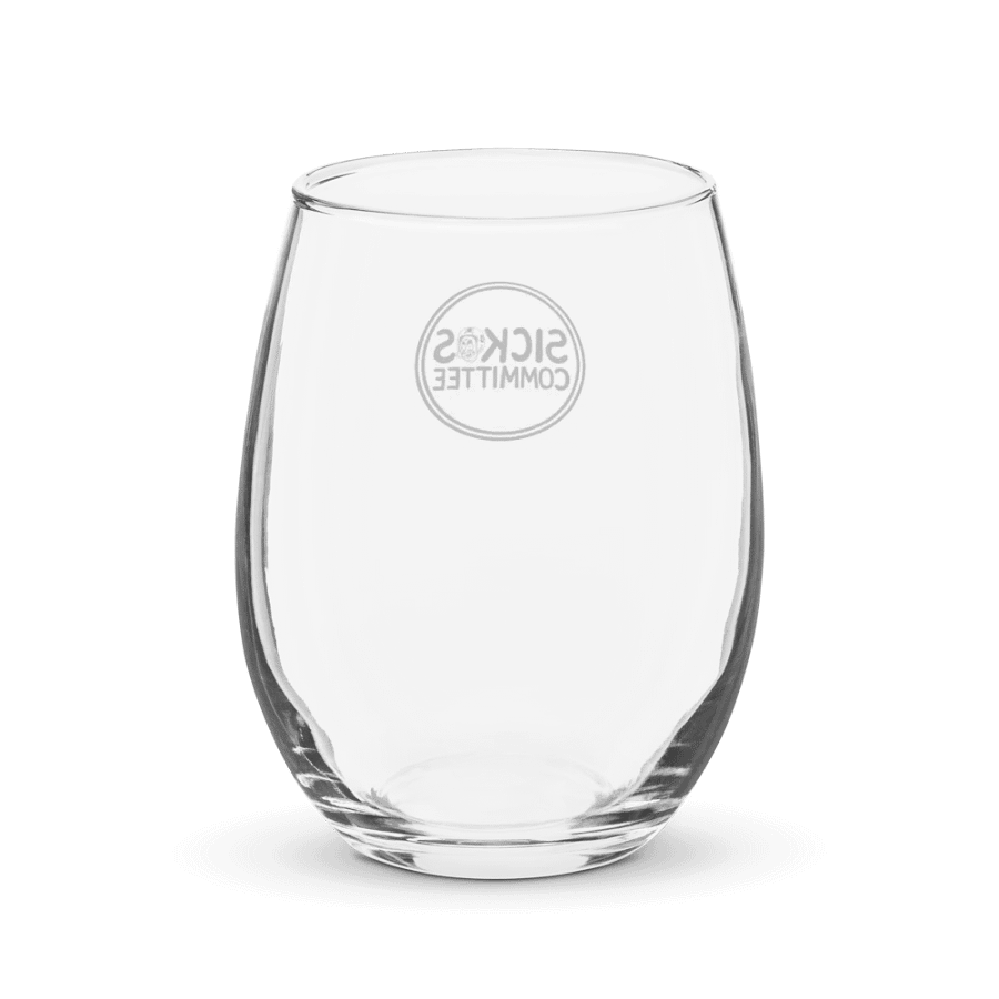 Sickos Committee Logo Stemless Wine Glass product image (2)