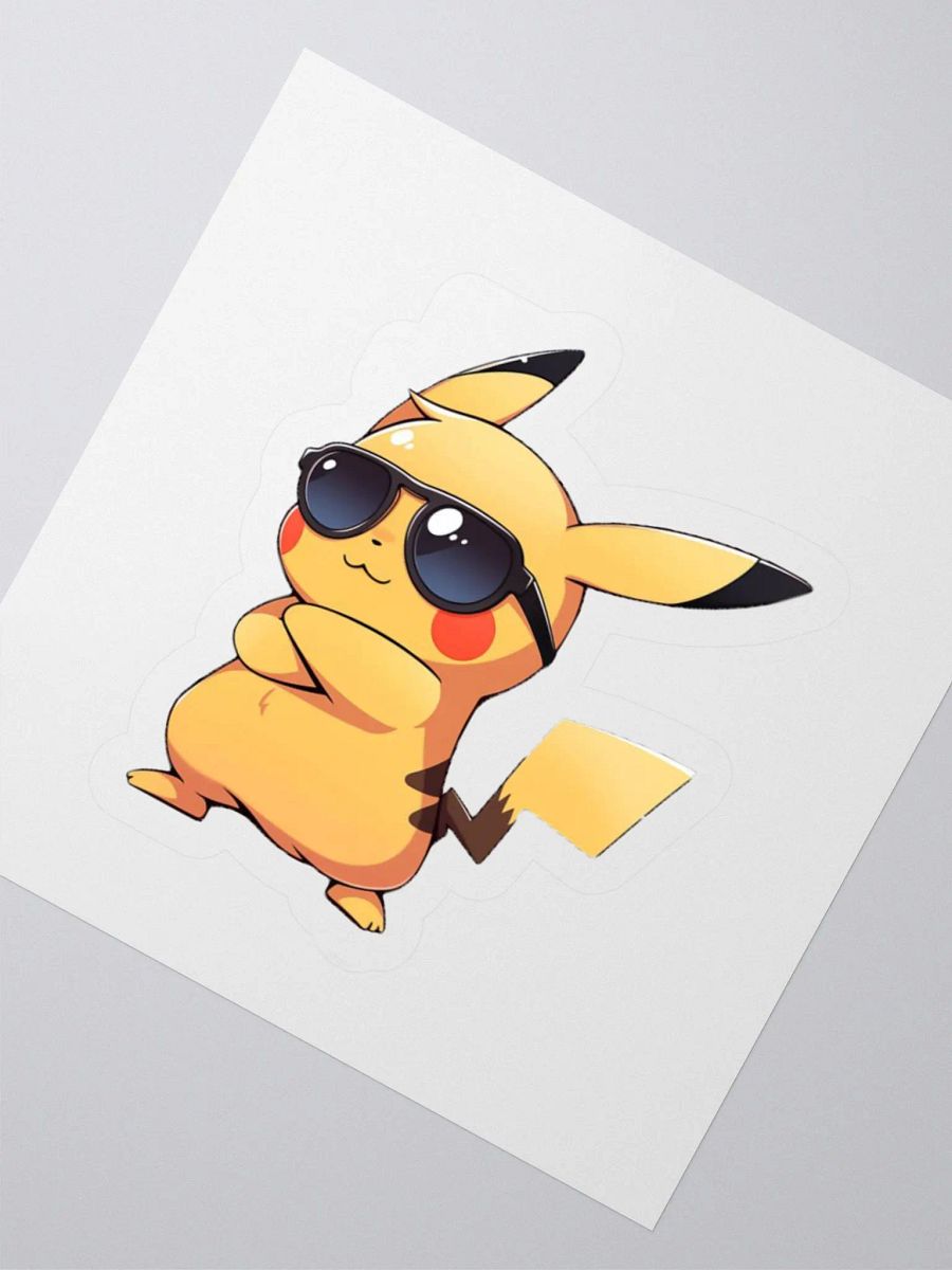 Pikachu Vibes Kiss Cut Stickers product image (6)
