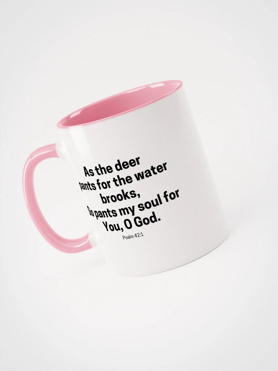 As The Deer Pants For The Water Brooks Psalm 42:1 Two-Tone Mug 11/15oz product image (3)