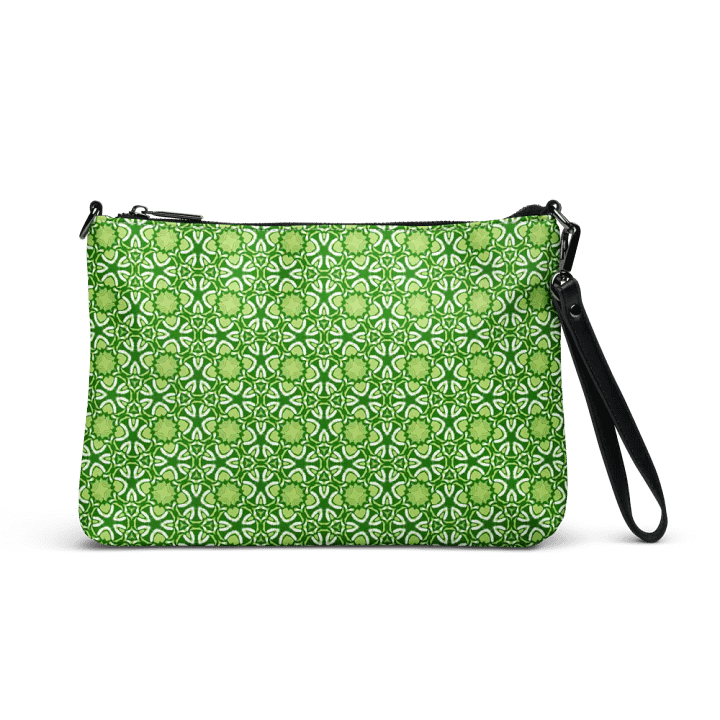 Symmetrical Green Floral Crossbody Bag product image (2)